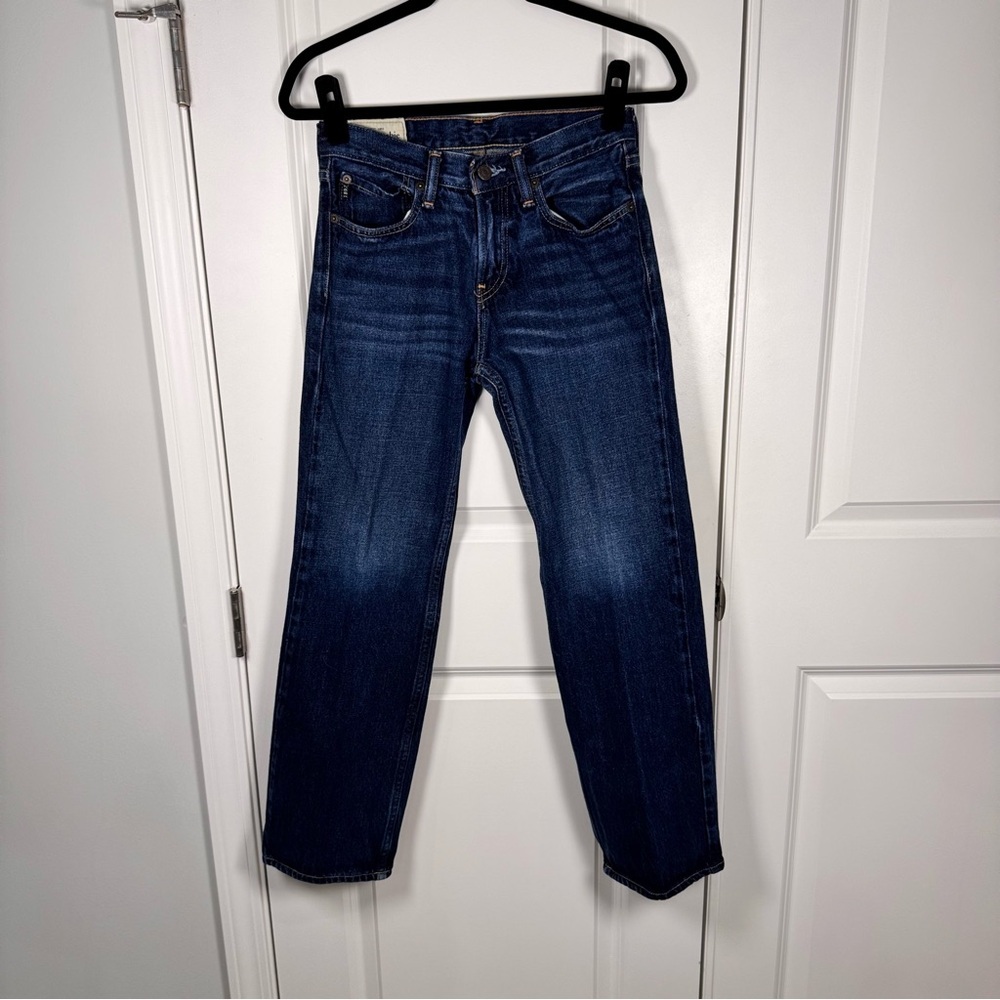 Abercrombie Kids Girls Bootcut Jeans 14 Dark Wash 100% Cotton Y2K A&F School